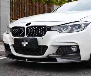 Pour <span class=keywords><strong>BMW</strong></span> F30 F31 3 Series M Sport 2012-2018 Auto pare-chocs avant Spoiler lèvre voiture carrosserie Kit fibre de carbone séparateur inférieur plaque de protection - Product Image 2