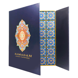Custom 30 Days Gift Countdown Empty Ramadan Advent Calendar Packaging Box