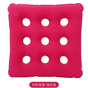 Anti-Bedsore Inflatable Seat <b>Cushion</b> Round Thickened Flocked For Elderly Wheelchair <b>Pad</b> Health Massage Support - Product Image 4