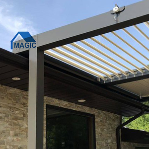 <span class=keywords><strong>Kit</strong></span> de pergola bioclimatique <span class=keywords><strong>Magic</strong></span> Garden Outdoor 3*3 3*4 avec toit à lames orientables, imperméable, protection solaire manuelle - Product Image 6