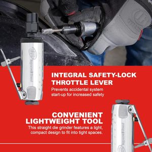 เครื่องเจียรลม Ingersoll Rand 307B 1/4 โคลเล็ต แบบตรง พร้อมสวิตช์แบบก้านโยก ระบายลมด้านหลัง - Product Image 3