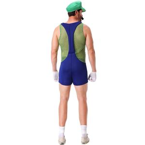 Disfraces Divertidos de Anime para Halloween, Disfraz de Super Mario <span class=keywords><strong>Luigi</strong></span>, Mono de Cosplay para Hombre - Product Image 6