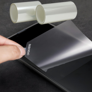 <span class=keywords><strong>Film</strong></span> protecteur en PET auto-adhésif 50μm haute brillance pour téléphones portables – Diffuseur OCA – <span class=keywords><strong>Film</strong></span> souple – Vente chaude - Product Image 2