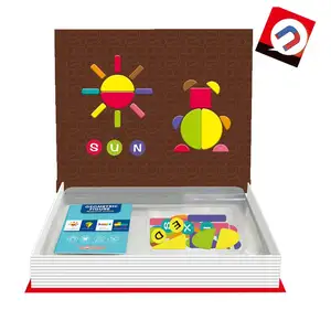 2022 Hot selling Educational magnetic toys pattern recognition geometric magnetic puzzle