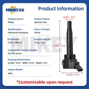 MIKEY 273012M320 Bobine di Accensione Compatibili con <span class=keywords><strong>Kia</strong></span> KX3 <span class=keywords><strong>Picanto</strong></span> Cerato Sorento Hyundai Ix25 Elantra, Ricambi Auto per HYUNDAI <span class=keywords><strong>KIA</strong></span> - Product Image 3