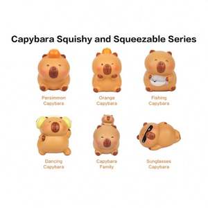 Luxury Premium Quality Capybara <b>Squishy</b> Eco-friendly TPR Stress Relief Gift Set Includes Small <b>Squishy</b> Toys for Kids Birthday - Product Image 5