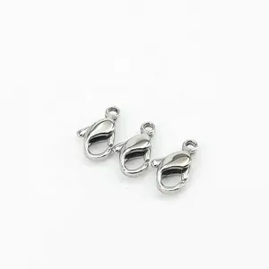 Logo Customized Jewelry Connectors 316L Stainless Steel Lobster Claw Clasp for Jewelry Making