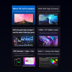 Moniteur IPS UHD HDR 400 <span class=keywords><strong>QLED</strong></span> 27 pouces avec taux de rafraîchissement de 60Hz Résolution <span class=keywords><strong>4K</strong></span> G-Sync FreeSync Temps de réponse de 5ms pour utilisation sur <span class=keywords><strong>PC</strong></span> - Product Image 2