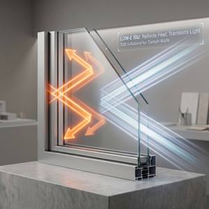 Verre Low-E pour vitrage double isolant trempé et laminé, verre à économie d'énergie pour murs-rideaux <span class=keywords><strong>de</strong></span> bâtiments, fabricant <span class=keywords><strong>de</strong></span> fenêtres - Product Image 1