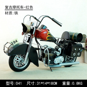 Wowei Vintage 3D logam besi tempa model sepeda motor dekorasi rumah ornamen cetakan huruf kerajinan logam elegan Cetak - Product Image 4