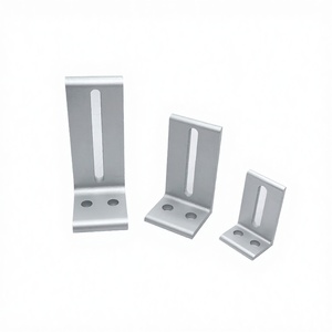 Profilés en alliage d'aluminium : Code d'angle de connexion extrudé, pièces de fixation à angle droit, inégaux et réglables, série 6000, tempérage T3-T8, 90° - Product Image 1