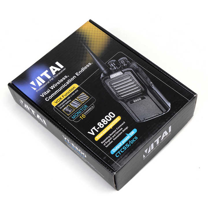 VITAI VT-8800 Portable Ham Radio FM Transceiver - Woky Toky