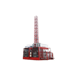 SC200/200GD Rack dan Pinion Frekuensi Rental Bangunan Hoist untuk Bahan Bangunan Lift Industri Angkat Konstruksi Lift - Product Image 6