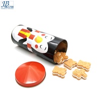 Boîte ronde de Noël pour boîte de conserve Biscuit Gif