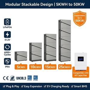 Solar <b>Battery</b> Lithium Ion <b>Batteries</b> Pack 51.2V 300Ah 10kWh 20KW 40KW 50KW EV Charging Support Home Energy Storage Load CE - Product Image 4