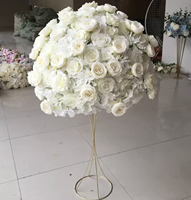 M866 Vente en Gros Centres de Table Décoratifs Personnalisés pour Mariage et Événements, Boules de Fleurs Artificielles en Soie
