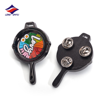 Longzhiyu, 20 Años de Experiencia en Fabricación OEM, Insignias de Aleación de Zinc con Esmalte Suave, Broches Metálicos Personalizados con Relieve 2D