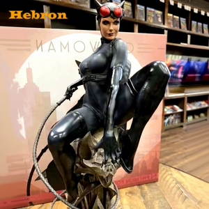 Statue de personnage d'<span class=keywords><strong>anime</strong></span> grandeur nature DC, Catwoman, super-héroïne, artisanat en résine, figurine de <span class=keywords><strong>Batman</strong></span> pour la décoration de la maison - Product Image 1