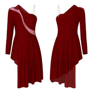 Vestidos de Baile para Mujer, Ropa de Práctica de Danza, Vestidos para Clases, Actuaciones, Competencias, Baile de Salón - Product Image 5