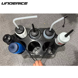 Bouteille d'eau <span class=keywords><strong>de</strong></span> sport souple personnalisée sans BPA <span class=keywords><strong>de</strong></span> 1000 ml (1 litre) pour hockey, lacrosse, vélo, football, yoga, fitness - Product Image 6