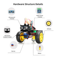 Kit de iniciación de robótica 2WD de fábrica, Kit educativo de Robótica con WiFi, fuente abierta, ESP-12E, IDE, programación inteligente, Robot de coche, Kit de Robot de código, ESP8266