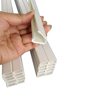 Pabrik Disesuaikan Ukuran Yang Berbeda Aksesoris Kawat Plastik Putih PVC Kabel Trunking Tray Listrik