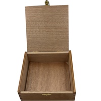 Boîte à cigares en bois massif avec insert en cèdre pour le stockage des cigares - Vente flash