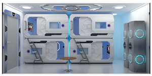 WE <span class=keywords><strong>Hotel</strong></span> Furniture Airport Sleeping Pods Camas de cápsulas de <span class=keywords><strong>hotel</strong></span> Camas de cápsulas de dormitorio Cápsulas de dormir al aire libre Contenedor Camas de <span class=keywords><strong>hotel</strong></span> - Product Image 3