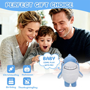 V256 Peluche di Squalo Personalizzabile all'Ingrosso, Giocattolo Morbido e Carino, Regalo Abbracciabile per Bambini, <span class=keywords><strong>Amici</strong></span> e Innamorati - Product Image 4