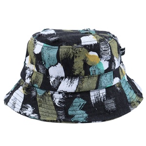 <span class=keywords><strong>Peinture</strong></span> à l'huile vérifie pierre lavé seau chapeau mode chapeau décontracté pêcheur chapeau - Product Image 5