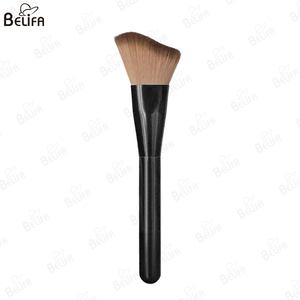 Nouvelle brosse de contour de forme ondulée de cheveux synthétiques végétaliens d'ombre stéréo biseautée adaptée aux débutants - Product Image 1