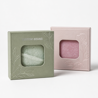 Emballages écologiques recyclables personnalisés avec impression quadricolore et gaufrage pour cadeaux de savons artisanaux bio