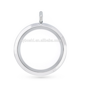 Bán Sỉ Thời Trang Ốc Vít Xoắn Trơn Bằng Hợp Kim 30Mm Mặt Dây Chuyền Nổi Ký Ức Bằng Thủy Tinh Cho Mặt Dây Chuyền Hạt Charm Ngọc Trai - Product Image 2