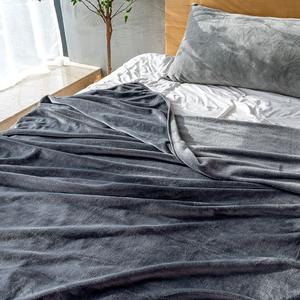 Manta Raschel de poliéster suave personalizada Manta de <span class=keywords><strong>cama</strong></span> polar de franela multiusos de doble cara - Product Image 4