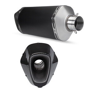 Silenciador de Escape Universal HF de 51 mm con Punta de Carbono de 470/570 mm para Z400 ZX4R Ninja400 ZX25R R1 R3 <span class=keywords><strong>TMAX</strong></span> XMAX CRF R6 - Product Image 4