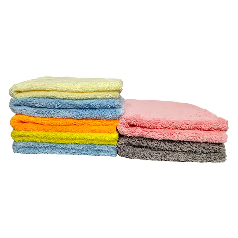 wholesale microfiber no edge microfiber 500 gsm gray edgeless plush microfiber towel