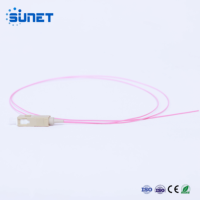 Sunet - Pigtail de Fibra Óptica de Alta Calidad MM OM4 PVC/LSZH G657A 0.9mm 2.0mm SC UPC
