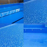 Bâches en PVC enduites durables de 1,0 à 1,5 mm, imperméables pour revêtement de piscine