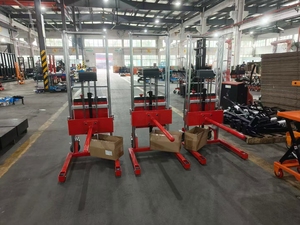 छोटे आकार 400 किलोग्राम हाइड्रोलिक सेमी इलेक्ट्रिक स्टेकर पैलेट फोर्कलिफ्ट उच्च मिनी लिफ्ट स्टेकर नई स्थिति - Product Image 6