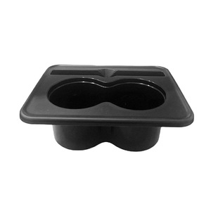 ที่วางแก้วในรถยนต์อเนกประสงค์ 18.5x14.5x6.5 ซม. พลาสติกสำหรับเก็บของบนคอนโซลกลาง สีดำ - Product Image 3