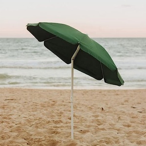 Nhà Máy Bán buôn giá rẻ giá ngoài trời Tán dù để che nắng bãi biển ô với thép nghiêng và túi PE - Product Image 1