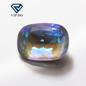 Punti indietro pietre preziose di cristallo classica Baguette Mk fluorescente serie di strass artigianato fai da te punta indietro strass sciolti - Product Image 5