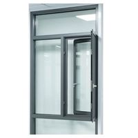 Fenêtre en aluminium Prima, moderne et fonctionnelle pour la construction de maisons, avec double vitrage, style combiné à battant et fixe