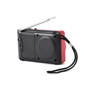 วิทยุพกพาแบบพับได้ สีแดง รองรับ FM/Bluetooth/USB/TF/MP3 พร้อมจอ LED ไฟฉายในตัว แบตเตอรี่แบบชาร์จได้ 1501-2000mAh เหมาะสำหรับใช้งานกลางแจ้ง/ในบ้าน/ผู้สูงอายุ - Product Image 2