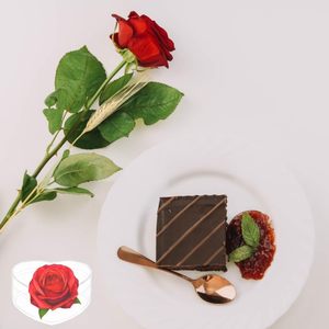 กล่องอะคริลิกใสทรงลูกบาศก์รูปหัวใจกล่องเค้กพร้อมฝาปิด - Product Image 5