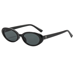 Lunettes de soleil ovales rétro pour femmes, monture intégrale, polarisées UV400, style décontracté - Product Image 1
