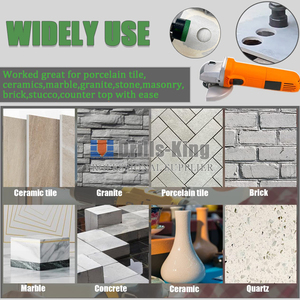 Mới Khô Lõi Khoan Bit Sứ Gạch Lỗ Saw Kit Brazed Kim Cương Vương M14 Lỗ Cutter Kim Cương Khoan Set Với Cắt Đĩa - Product Image 6