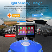 Carpuride W702Pro Navigation GPS portable pour moto Écran tactile 7 pouces CarPlay Android Auto pour carte TF 64G