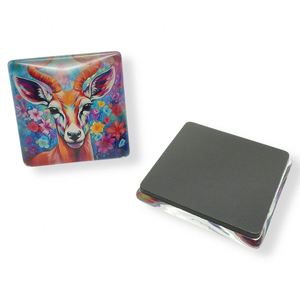 Aimant de réfrigérateur rond en verre personnalisé avec impression 3D promotionnelle - Product Image 4