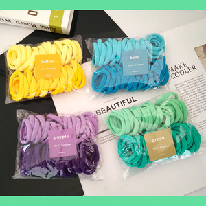50 Pezzi/Busta all'Ingrosso Accessori per <span class=keywords><strong>Capelli</strong></span> alla Moda Colore Caramella Elastici per <span class=keywords><strong>Capelli</strong></span> per Ragazze Donne Bambini - Product Image 3